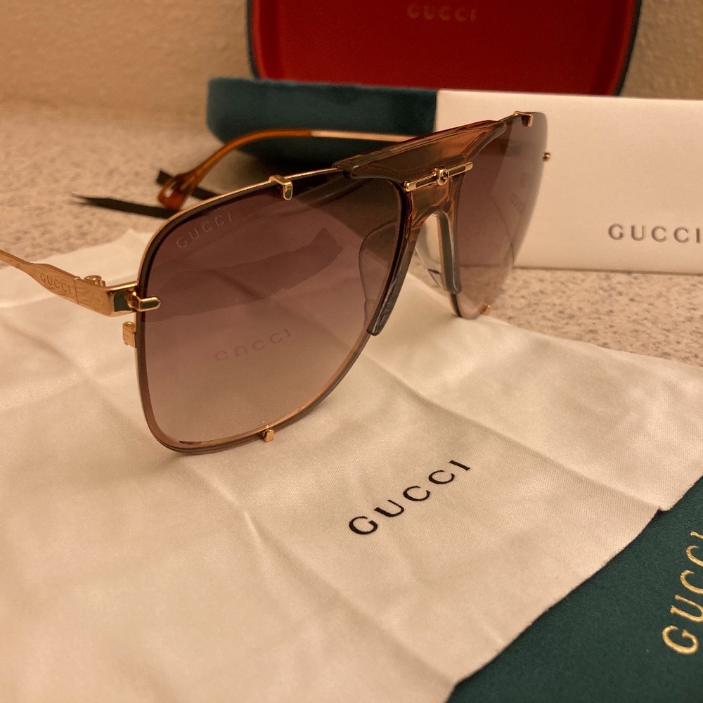 Gucci Brown Aviators